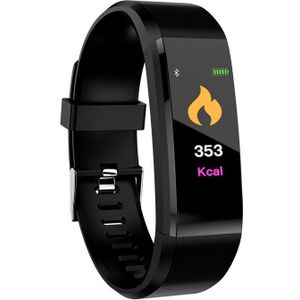 Waterdicht Stappenteller Slimme Bloeddrukmeter Hartslag Fitness Tracker Stappenteller Lopen Stappenteller Polshorloge 115Plus