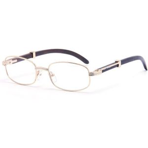 Hout En Aluminium Glazen Mannen Kleine Size Vierkante Optische Recept Brillen Frame Franse Ontwerpen Bril Vrouwen Eyewear