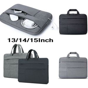 Casual Effen Kleur Case 1314 ""15 Sleeve Case Carry Notebook Laptop Bag Purse Tablet Formele Aktetassen