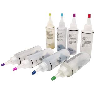 8 Flessen Kit Multi-color Kleurstoffen Permanente Een Stap Tie Dye Set Diy Kits Voor Stof Textiel Ambachtelijke Kunsten kleding Dye Verf # LR3