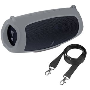 Outdoor Reizen Silicone Case Cover Skin Met Riem Voor Jbl Lading 5 Draagbare Draadloze Bluetooth-Compatibel Speaker