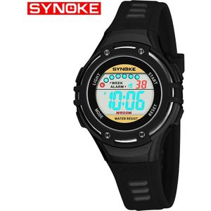 Synoke Outdoor Kinderen Sport Horloge Pu Band Shock Slip Waterdichte Digitale Horloge Elektronische Horloges Voor Kinderen Xfcs