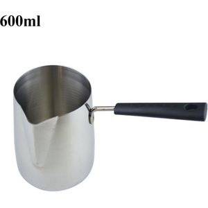 Roestvrij Staal Bakeliet Handvat Wax Smeltkroes Diy Kaars Zeep Melt Pitcher Metalen Koffie Toroid Pitcher Latte Melk Opschuimen Jug