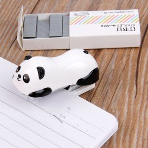 Mini Panda Nietmachine Set Papier Binder Binnen 1000pcs Nietjes Office School Supply