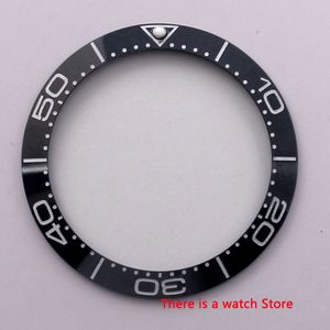 38 Mm Horloge Onderdelen Keramiek Bezel Met Geel Mark Insert Voor 40 Mm Automatische Horloges