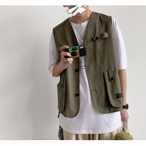 Vesten Mannen Zakken Mouwloze Jassen Vesten Leisure Chic Dagelijks Uitloper Mens Safari Stijl Unisex Koppels Bf Tieners Harajuku Vest