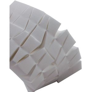 24 Stks/set Wedge Make Cosmetische Wiggen Driehoek Facial Spons Cleaner Multifunctionele Schuim Wit #84559