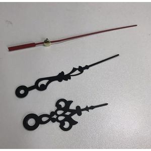 100Sets Professionele Praktische Zwart/Gouden Klok Handen Quartz Klok Reparatie Tool Onderdelen Kit Metal Hollow Pointer Voor Diy wandklok