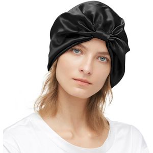 Lilysilk Zijde Slaap Cap Klassieke Geplooide Haar One Size Vrouwen