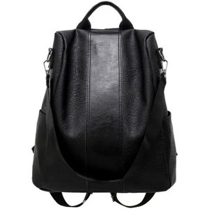 Women Backpack Stylish Travel PU Leather Zipper Lady Schoolbag Anti Theft Female Tote Backpack Shoulder Bag