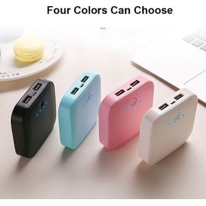 10000Mah Mini Power Bank Externe Batterij Dubbele Usb Output Powerbank Voor Huawei Iphone Android Samsung Mobiele Telefoon Poverbank