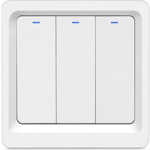 Zigbee 3 Bende Schakelaar Zonder Neutrale Wiretuya Smart Leven App Controle Mechanische Lichtschakelaar Ondersteuning Google Home Alexa Echo Ifttt