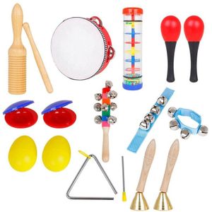 10Pcs Muziekinstrumenten Speelgoed-Slaginstrumenten Speelgoed Voorschoolse Educatieve Muzikale Speelgoed Voor Jongens En Meisjes