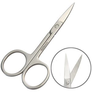 Roestvrij Staal Kleine Wenkbrauw Neus Haar Schaar Cut Manicure Facial Trimmen Tweezer Vrouwen Makeuptool 1Pc