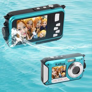24MP Waterdichte Digitale Camera 2.7 Inch Capacitieve Schermen 1.8 Inch 1080P Cmos 16x Digitale Zoom Camera Camcorder