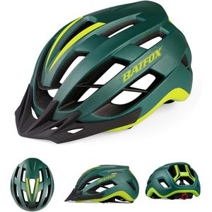 Batfox Fietshelm Red Road Mountain Fietshelmen Integraal Gegoten Ce Mtb Met Zonneklep Mannen Vrouwen Ultralight Bike helm