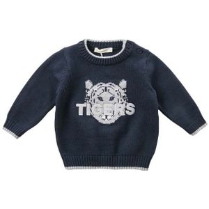 DBJ7842 dave bella herfst gebreide trui baby baby jongens lange mouw trui kids peuter tops kinderen gebreide trui