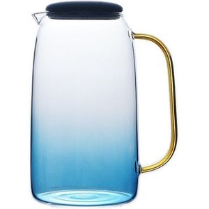 Gradiënt Kleur Marmer Koud Water Glazen Fles Hittebestendig Glazen Pot Waterkoker JAN88