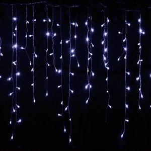 Jaar 5M 16.5ft Led Gordijn Ijspegel String Light 96LED Droop 0.4 M 0.5 M 0.6 M Fiary Guirlande voor Kerstmis Thuis Indoor Decoratie