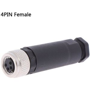 1Pcs M8 Sensor Connector Waterdichte Mannelijke & Vrouwelijke Plug Rechte Hoek Schroefdraad Koppeling 3pin 4 Pin
