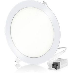 18W Super Heldere Ultra-Dunne Led-paneel Licht Plafond Lampen Verzonken Lichtpunt Kit Met Led Driver 205mm Open Gat Ronde