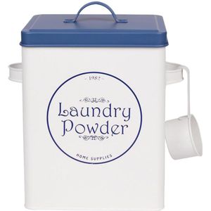 Waspoeder Wasmiddel Container Blikken Doos, 9X6X7 Inches, opslag Tot 11lb/ 5Kg