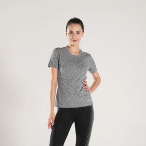 Vrouwen Running t-shirts O-hals Sport Top Reflecterende Outdoors Fitness Jogging Korte Mouw Gym T-Shirts Ademend Yoga Tops XL