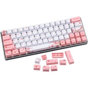 L21B OEM PBT Cherry Blossom Keycap Keyboard Keycaps Dye-Sublimation Korean Japanese