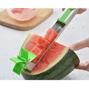 Windmolen Watermeloen Cutter Plastic Slicer Voor Snijden Watermeloen Power Save Cutter Snelle Fruit Snijgereedschap