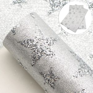 20*34Cm Zeester Glitter Faux Leer Stof Lakens, Diy Handgemaakte Materialen Voor Maken Handgemaakte Oorbellen Bogen, 1Yc14144