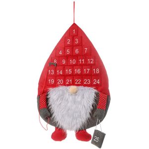 24 dagen Santa Kerst Advent Kalender met Opknoping Zakken Thuis Woonkamer Deur Muur Decors Kerst Xmas Countdown Kalender