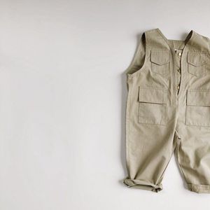 Milancel 2022 Spring Kids Kleding Meisjes Gewassen Katoen Zware Industrie Overalls Jongens Rompertjes