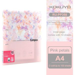 1Pcs Japan Kokuyo Dubbele-Hole Losbladige Boek A4/B5 Grote Capaciteit Verwijderbare Losse-blad Papier RU-PP358 Waterdichte Cover Notepad