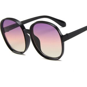 Ronde Zonnebril Vrouwen Oversized Dames Mode Mannen Plastic Outdoor Gradiënt Zonnebril UV400 Gafas De Sol