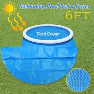 Zomer Ronde Zwembad Cover Protector 6ft Voet Boven Grond Blauw Bescherming Zwembad Drijvende Tuin Accessoires Cover Doek