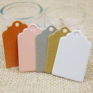 2*3cm 500pcs jacobsschelp vorm wit/groen/grijs/roze/orange peral papier hangen tag Tags custom Wedding kartonnen Label Blanco tag