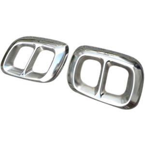 2 Stuks Rvs Chrome Voor Mercedes Benz Gla Klasse X156 Auto Uitlaatdemper Cover Trim