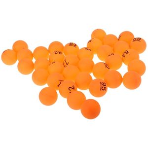 50 Stuks 40Mm Bier-Pong Oranje NO.51-100 Ballen, Pp Materiaal Pingpong Bal (Pong Games, geschikt Voor Praktijk Of Toernooi)
