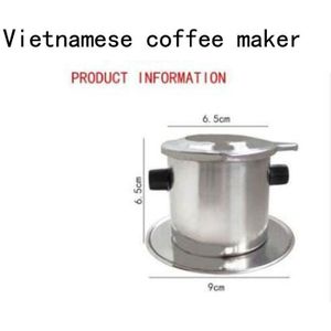 Vietnamese Koffiefilter | Franse pers Koffiefilter |Traditionele Druppel Koffie Herbruikbare Inox Phin Filter RVS Cup Draagbaar Koffiezetapparaat Single-cup Serveren Voor Camping Reizen | Koffieliefhebber