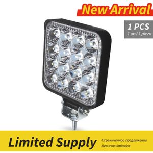 Mini Led Verlichting Bar Vierkante Spotlight 3.3Inch 48W Werk Licht Koplamp Voor Truck Off Road Night Rijden licht Voor Suv