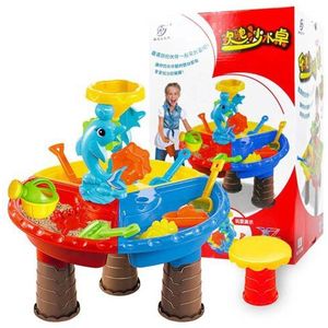 Plastic Zand Tafel Baby Zomer Speelgoed Interactieve Strand Water Spelen Speelgoed Zand Dune Tool voor Kids Kinderen Spelen met Detailhandel doos