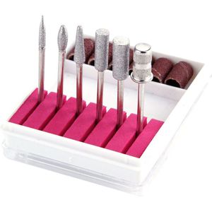 Nail Boren Schuren Bands voor Elektrische Manicure Machine Pedicure kit Nail Boor Accessoires Nail Art Gereedschap 6 pcs 2.35 staaf
