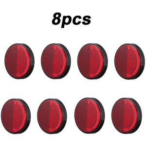 10Pcs Ronde Reflectoren Rood Camper Trailer Universele Motorfiets Rv Caravan Auto Vrachtwagens Side Mark Achter/Tail/Signaal accessoires