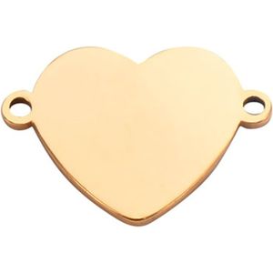 20 Stks/partij Rvs 13*18 Mm Gold Tone Charm Connector Voor Sieraden Maken Diy Hanger Handgemaakte Accessoires Cadeau