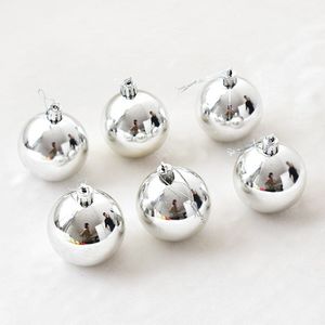 6 stuks Kerst Bal Opknoping Ornamenten Glitter Rood Goud Zilveren Ballen voor DIY Kerstboom Decoratie Hangers Festival Levert