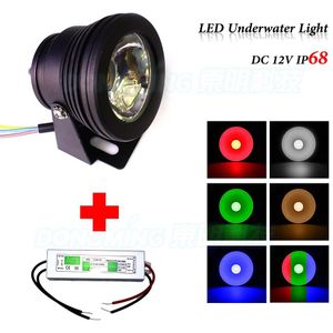 RGB onderwater zwembad licht 12 V 10 W controller + 12 V dc 10 W Led driver adapter fontein zwembad led licht lamp waterdichte