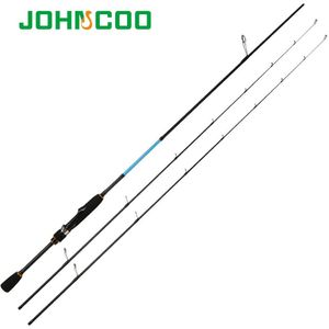 Johncoo Levendige Ul/L L/Ml Spinhengel Effen Tip 2.1M 1.92M Forel Staaf Snelle Actie carbon Staaf Voor Licht Jigging Hengel Baars