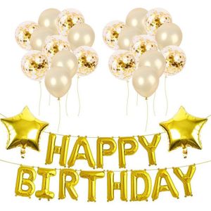Gelukkige Verjaardag Digitale Aluminium Ballon Is Geschikt Voor Volwassenen En Kinderen Verjaardagsfeestje Achtergrond Decoratie Pak