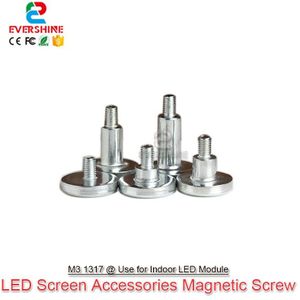 100 stks magneet schroeven Magnetische kolom 1317 Externe tand M3 LED Module voor indoor P2, P2.5, P3, P4, P5, P6, P7.62, P8, P10