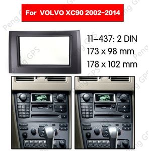 2 Din Auto Radio Dvd Fascia Frame Mount Inbouwen Kit Panel Voor Volvo XC90 2002 Trim Bezel Dash surround Adapter Auto